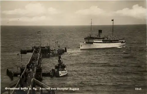 Ostseebad Sellin auf Rügen - Ankunft des Dampfer Rugard -624068