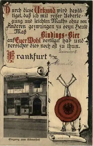 Frankfurt - Bindings Bier - Römerhof -624428