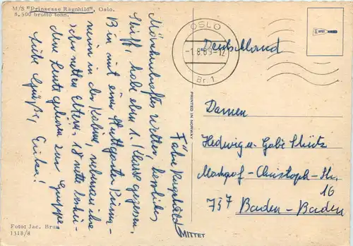 MS Prinsesse Rgnhild Oslo -624648