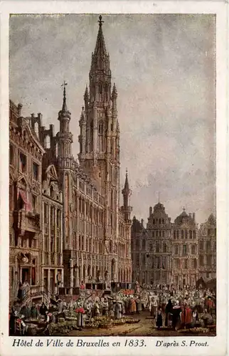 Hotel de Ville de Bruxelles en 1833 -634410