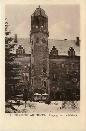 Wittenberg, Eingang zur Lutherhalle -511720