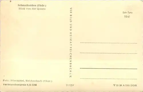 Schmalkalden, Blick von der Queste -512380