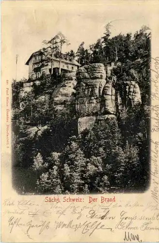 Sächs. Schweiz, Der Brand bei Hohnstein, -522422