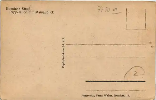 Konstanz-Staad, Pappelallee mit Mainaublick -522942