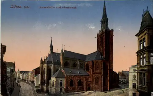 Düren, Annakirche und Oberstrasse -513320