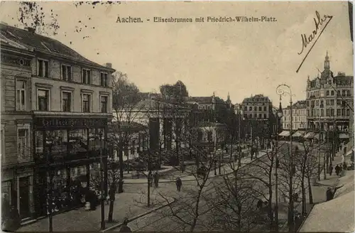 Aachen, Elisenbrunnen mit Friedrich-wilhelm-Platz -513540