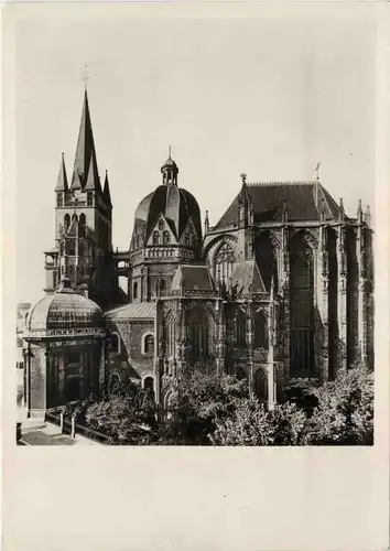 Aachen, das Münster, Aussenansicht von Süden -513660