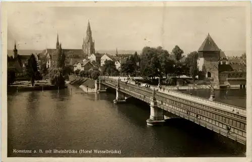 Konstanz, mit Rheinbrücke -523406