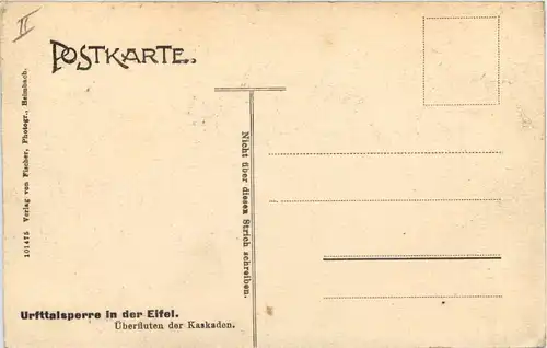 Urfttalsperre in der Eifel, Überfluten der Kaskaden -514100