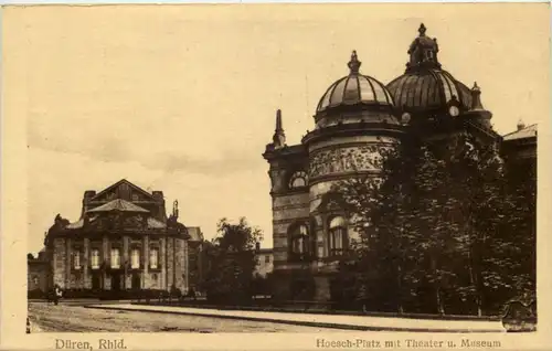 Düren, Hoesch-Platz mit Theater u. Museum -514340
