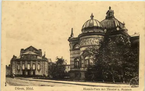 Düren, Hoesch-Platz mit Theater u. Museum -514580