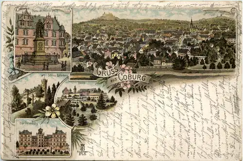 Gruss aus Coburg - Litho -635456