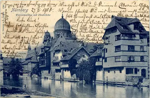 Nürnberg - Wasserparthie mit Heubrücke -635596