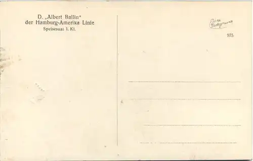 Hamburg - Amerika Linie - D. Albert Ballin -635836