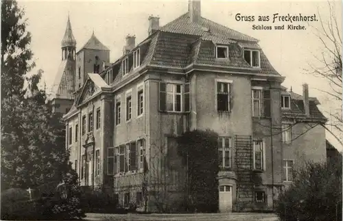 Gruss aus Freckenhorst, Schloss und Kirche -515960