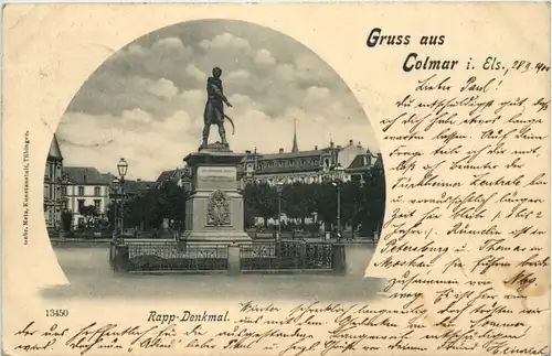 Gruss aus Colmar - Rapp Denkmal -636616