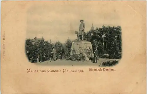 Gruss aus Colonie Grunewald - Bismarck Denkmal -637076