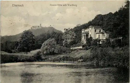 Eisenach, Reuter-Villa mit Wartburg -516614