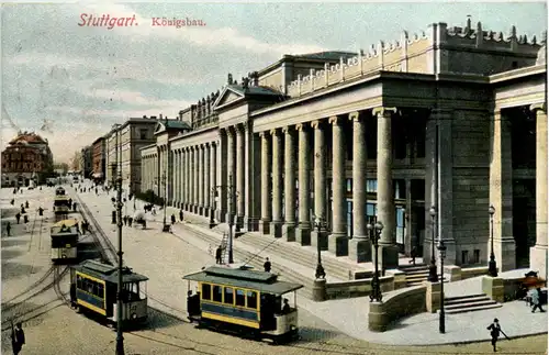 Stuttgart - Königsbau mit Strassenbahn -637336