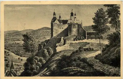 Kulmbach - Die Plassenburg im Jahre 1840 -637536