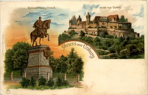 Gruss aus Coburg - Litho -637696