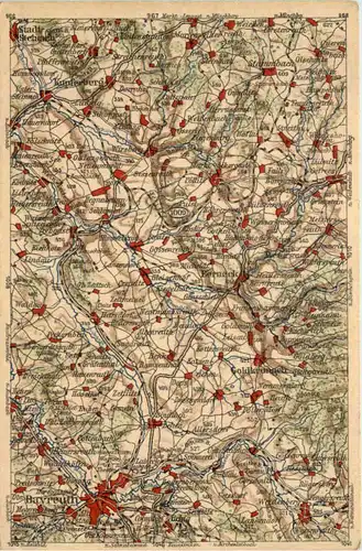Bayreuth und Umgebung - Landkarte -637816