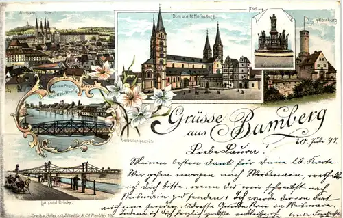 Gruss aus Bamberg - Litho -638056