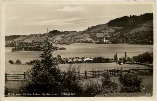 Blick vom Kaffee Fehle Neuhaus auf Schliersee -524020