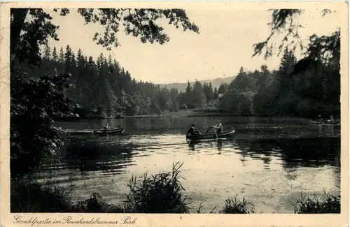 Friedrichroda, Gondelpartie im Reinhardsbrunn Park -517520