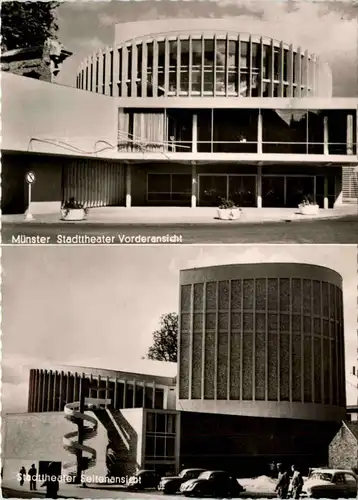 Münster i. W., Stadttheater Seitenansicht -518046