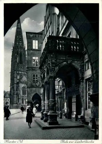 Münster i. W., Blick zur Lambertikirche -518084