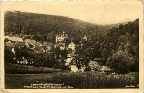 Wolfersdorf mit Schloss Fröhliche Wiederkunft Thür. -524620