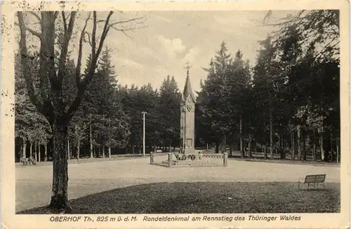 Oberhof, Rondeldenkmal am Rennstieg -524640