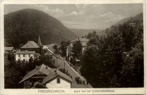 Friedrichroda, Blick auf die Schweizerstrasse -518242