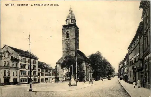 Gotha, Neumarkt u. Margaretenkirche -518318