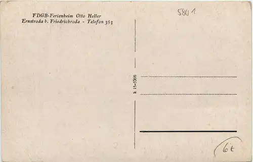 Ernstroda/Thür. Wald, FDGB-Ferienheim Otto Heller -518530