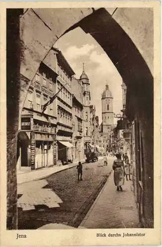 Jena, Blick durch das Johannistor -526780