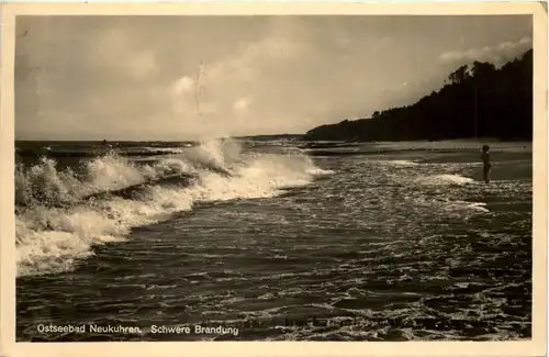 Ostseebad Neukuhren - Schwere Brandung -627768