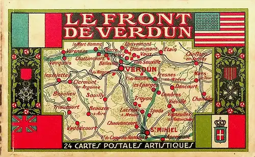 Booklet Le Front de Verdun - 24 CPA -638126