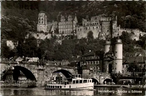 Heidelberg, Brücke und Schloss -527280
