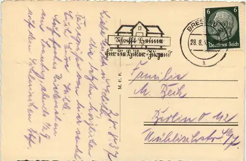 Breslau - Rathaus mit Strassenbahn -628618