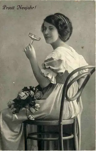 Neujahr Frau gelaufen in Falkenthal -629232