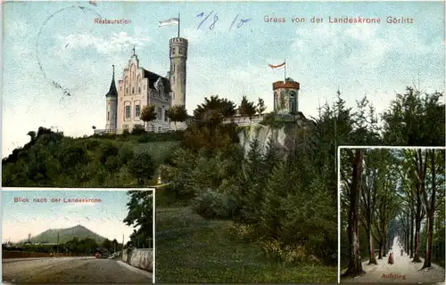 Gruss von der Landeskrone bei Görlitz -629384