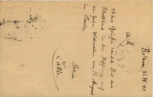 Ganzsache Bo ness 1895 -629424