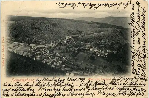 Schwarzburg, Blick vom Trippstein -518928