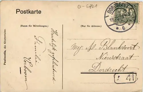 Thüringen, Klosterruine Paulinzella, -518948