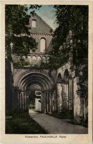 Thüringen, Klosterruine Paulinzella, Portal -518968