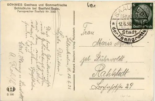 Sommerfrische Schlosskulm bei Saalfeld -519208