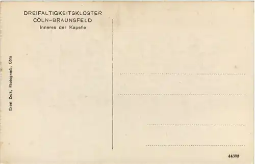 Köln-Braunsfeld - Dreifaltigkeitskloster -638352