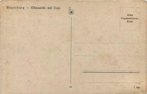 Magdeburg - Elbansicht mit Dom -638552
